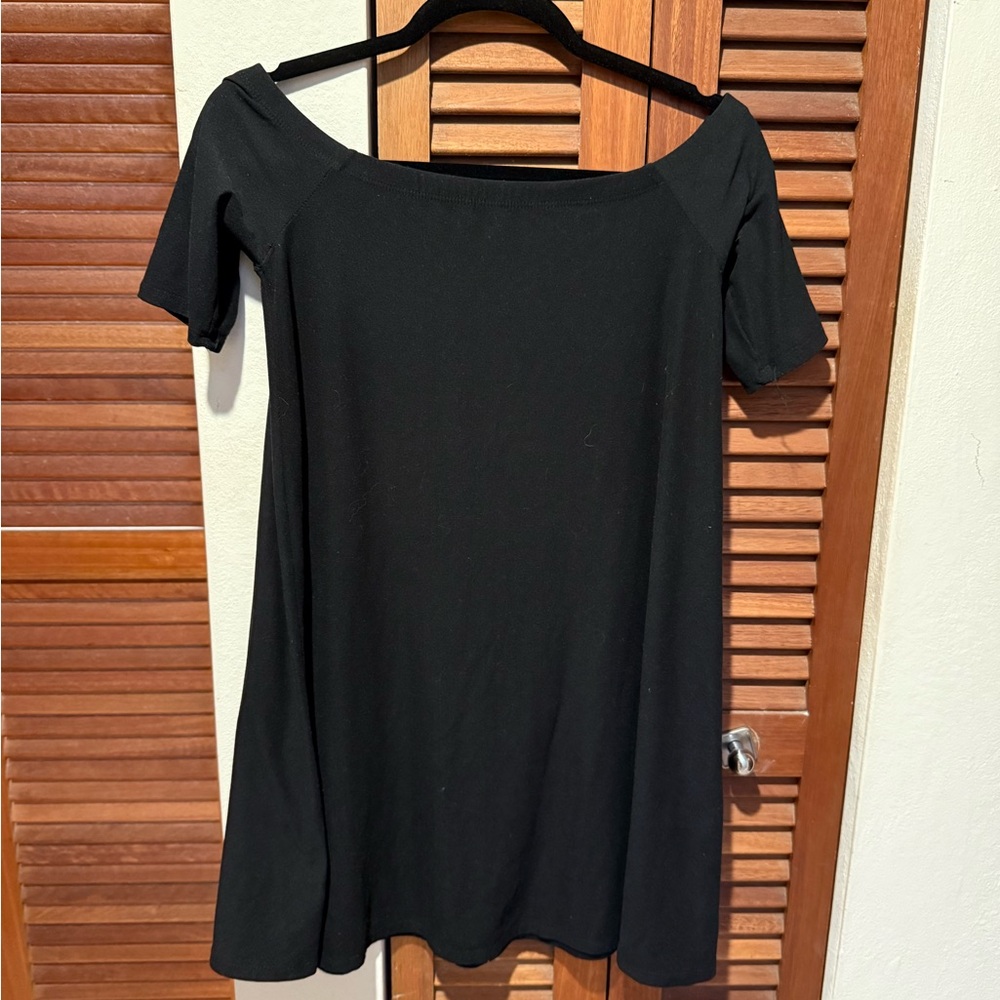 Elegant Black Off-Shoulder Dress